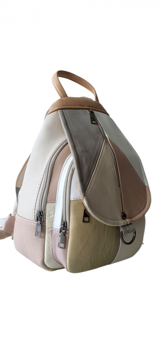 Rucsac Dama Piele Naturala Multicolor Margareta G04298 [2]