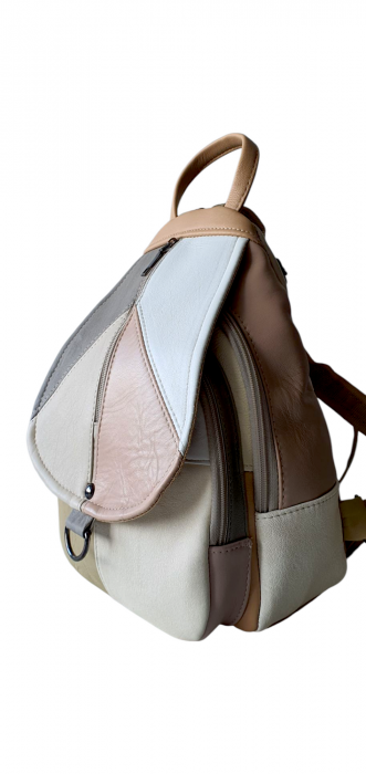 Rucsac Dama Piele Naturala Multicolor Margareta G04298 [3]