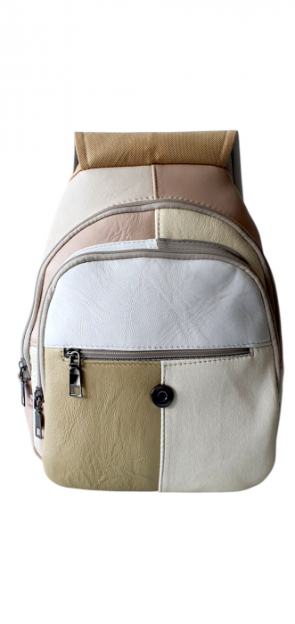 Rucsac Dama Piele Naturala Multicolor Margareta G04298 [5]