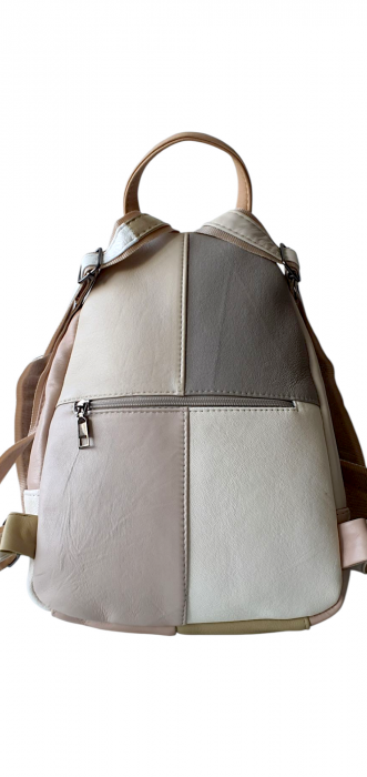 Rucsac Dama Piele Naturala Multicolor Margareta G04298 [4]