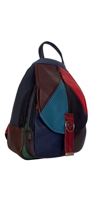 Rucsac Dama Piele Naturala Multicolor Margareta G04487 [2]
