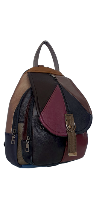Rucsac Dama Piele Naturala Multicolor Margareta G04488 [2]