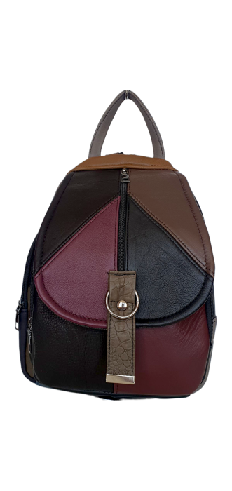 Rucsac Dama Piele Naturala Multicolor Margareta G04488 [1]