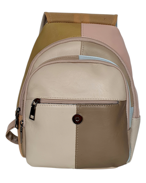 Rucsac Dama Piele Naturala Multicolor Margareta G04711 [4]