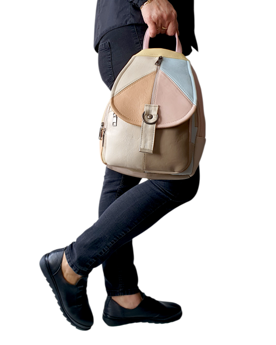 Rucsac Dama Piele Naturala Multicolor Margareta G04711 [8]