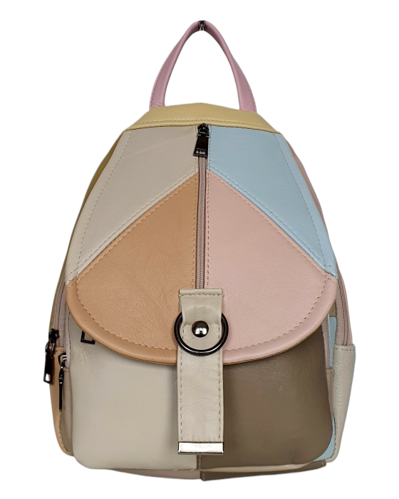 Rucsac Dama Piele Naturala Multicolor Margareta G04711 [2]