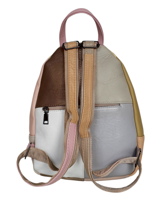 Rucsac Dama Piele Naturala Multicolor Margareta G04711 [5]