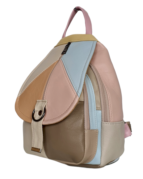 Rucsac Dama Piele Naturala Multicolor Margareta G04711 [3]