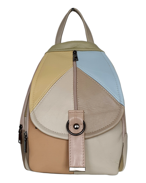 Rucsac Dama Piele Naturala Multicolor Margareta G04712 [2]