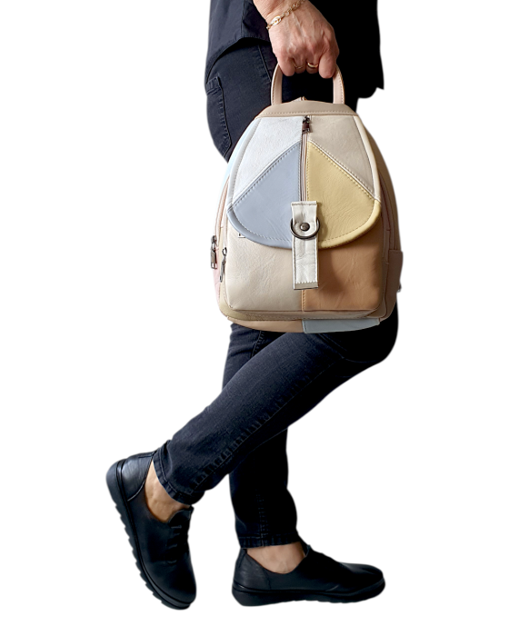 Rucsac Dama Piele Naturala Multicolor Margareta G04713 [7]