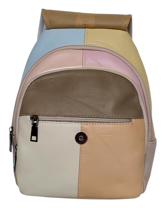 Rucsac Dama Piele Naturala Multicolor Margareta G04713 [4]