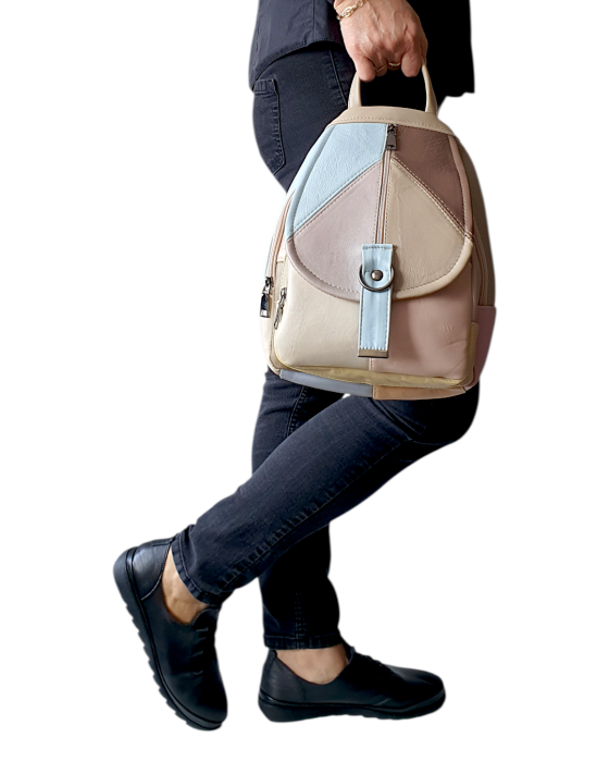 Rucsac Dama Piele Naturala Multicolor Margareta G04714 [7]