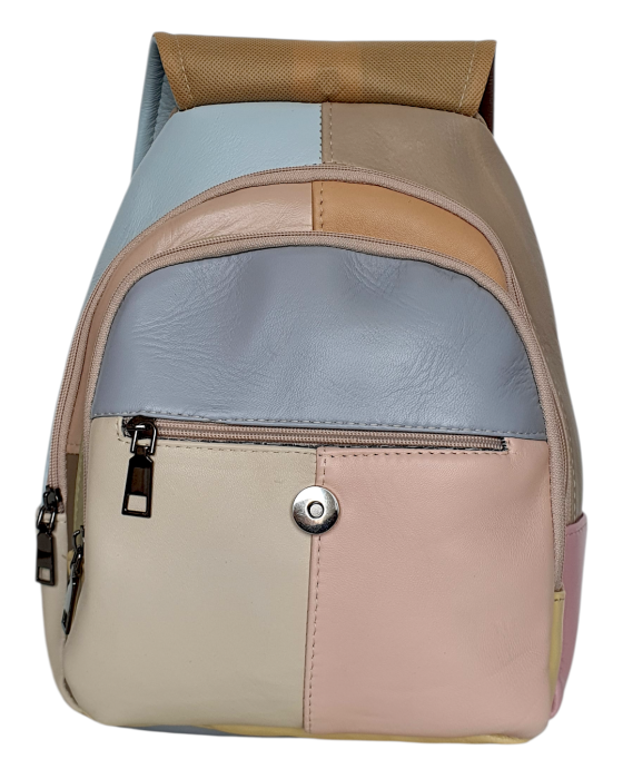 Rucsac Dama Piele Naturala Multicolor Margareta G04714 [4]