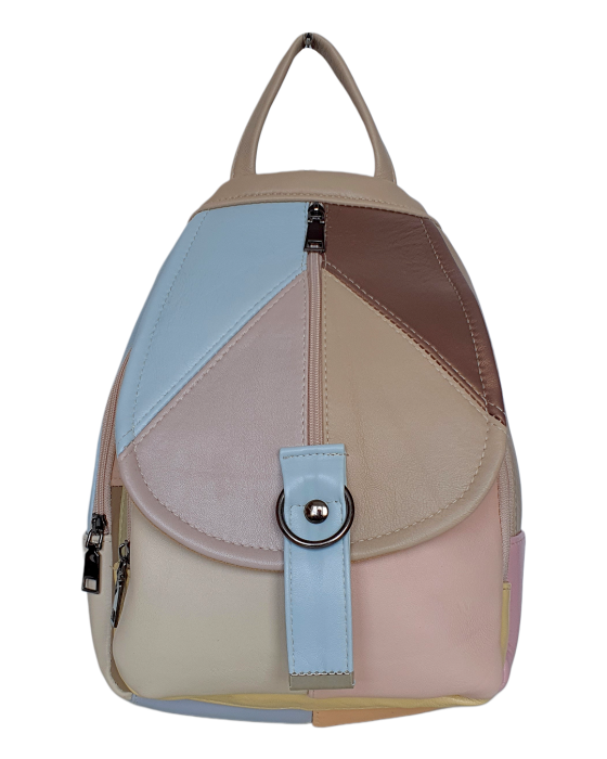 Rucsac Dama Piele Naturala Multicolor Margareta G04714 [2]