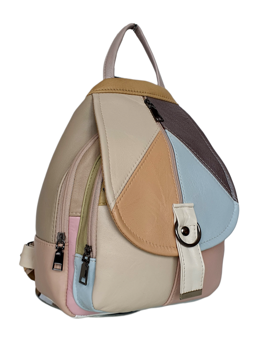 Rucsac Dama Piele Naturala Multicolor Margareta G04715 [3]