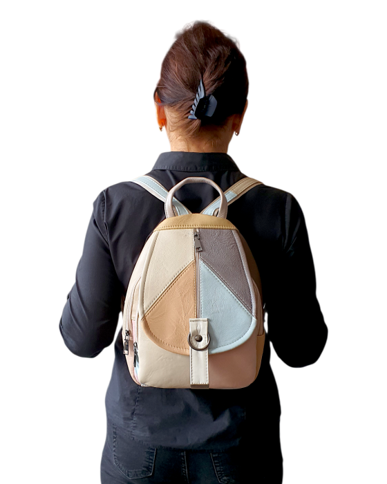 Rucsac Dama Piele Naturala Multicolor Margareta G04715 [9]