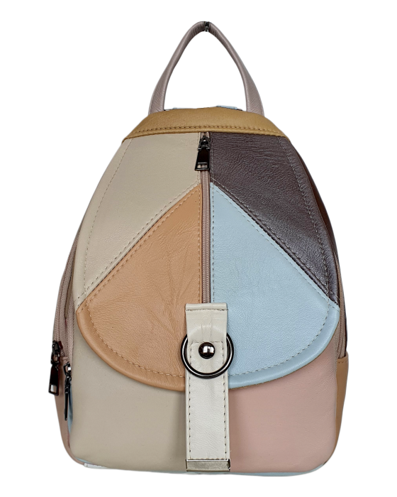 Rucsac Dama Piele Naturala Multicolor Margareta G04715 [2]