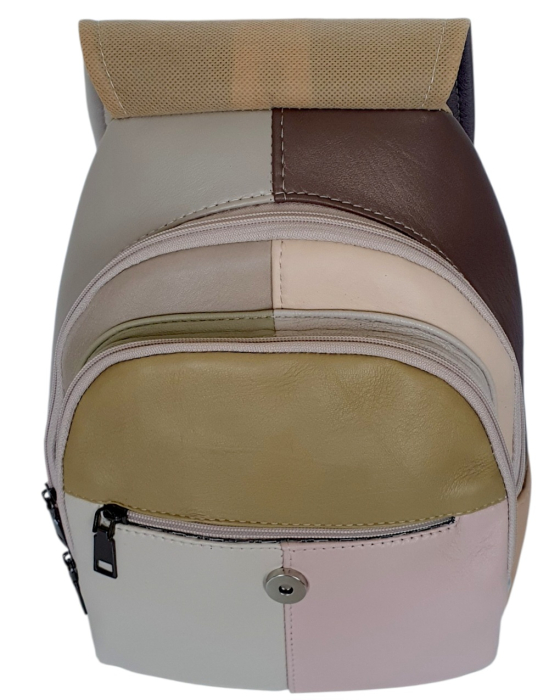 Rucsac Dama Piele Naturala Multicolor Margareta G04796 [5]