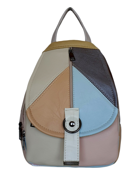 Rucsac Dama Piele Naturala Multicolor Margareta G04796 [2]