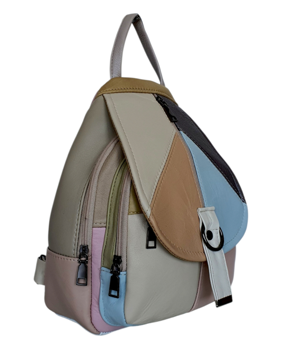 Rucsac Dama Piele Naturala Multicolor Margareta G04796 [3]