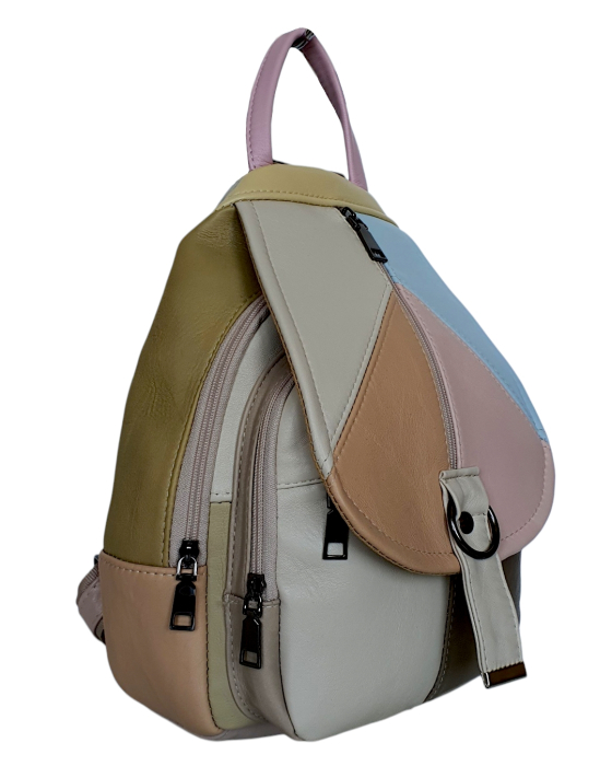 Rucsac Dama Piele Naturala Multicolor Margareta G04797 [3]