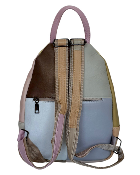 Rucsac Dama Piele Naturala Multicolor Margareta G04797 [4]