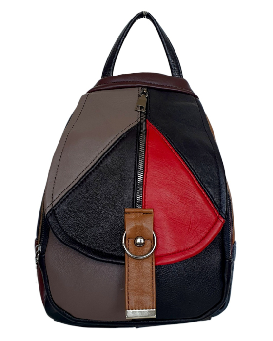 Rucsac Dama Piele Naturala Multicolor Margareta G04798 [2]