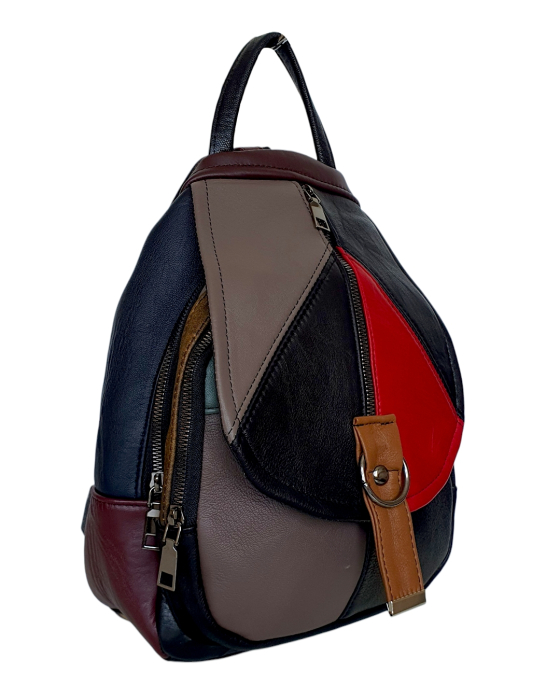 Rucsac Dama Piele Naturala Multicolor Margareta G04798 [3]