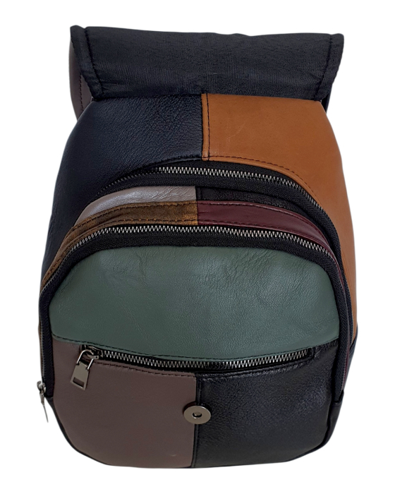 Rucsac Dama Piele Naturala Multicolor Margareta G04798 [5]