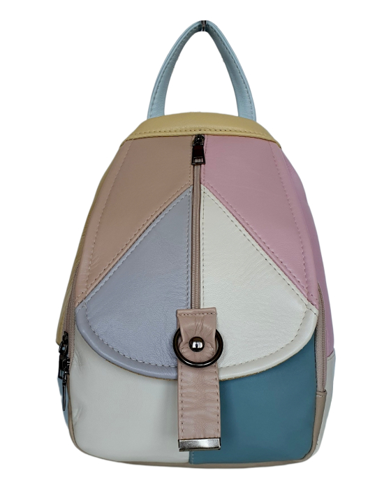 Rucsac Dama Piele Naturala Multicolor Margareta G04799 [2]