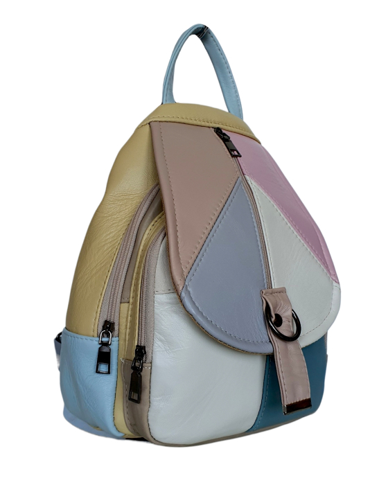Rucsac Dama Piele Naturala Multicolor Margareta G04799 [3]