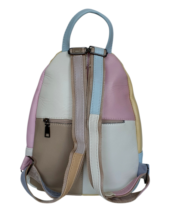 Rucsac Dama Piele Naturala Multicolor Margareta G04799 [4]