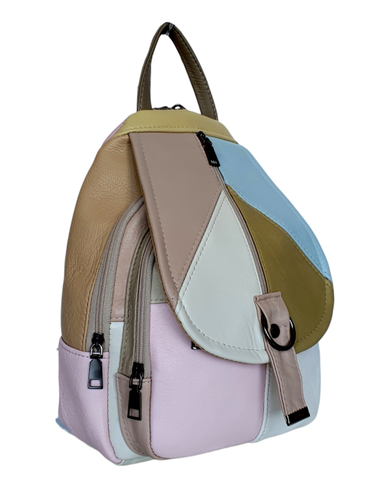 Rucsac Dama Piele Naturala Multicolor Margareta G04800 [3]