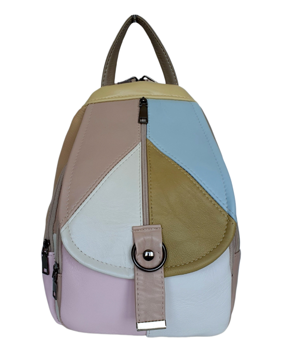 Rucsac Dama Piele Naturala Multicolor Margareta G04800 [2]
