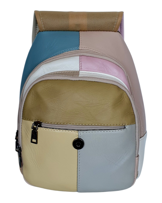 Rucsac Dama Piele Naturala Multicolor Margareta G04801 [5]