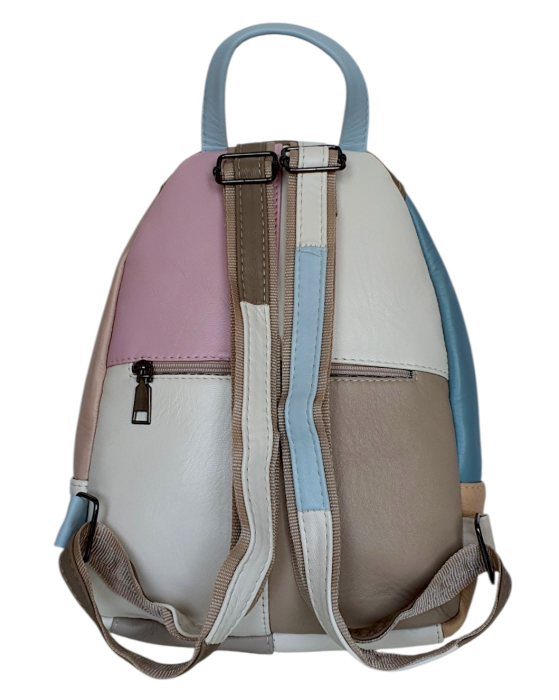 Rucsac Dama Piele Naturala Multicolor Margareta G04801 [4]