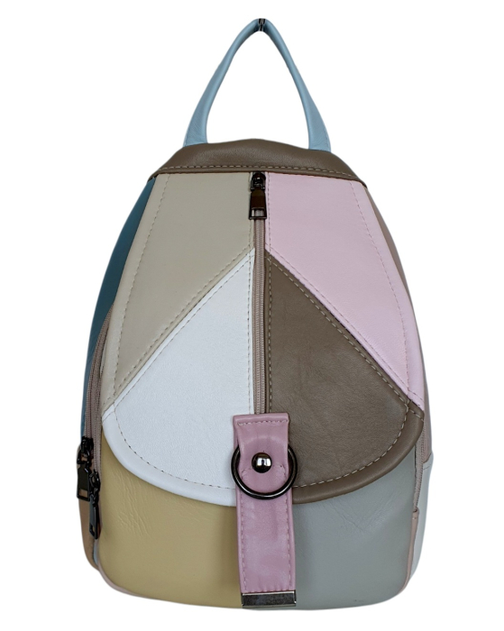 Rucsac Dama Piele Naturala Multicolor Margareta G04801 [2]
