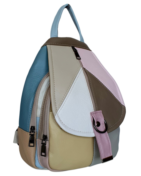 Rucsac Dama Piele Naturala Multicolor Margareta G04801 [3]