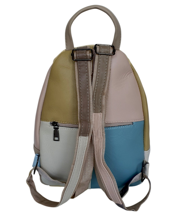 Rucsac Dama Piele Naturala Multicolor Margareta G04802 [4]