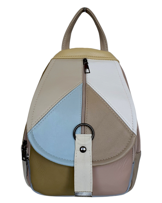Rucsac Dama Piele Naturala Multicolor Margareta G04802 [2]