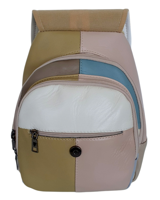 Rucsac Dama Piele Naturala Multicolor Margareta G04802 [5]