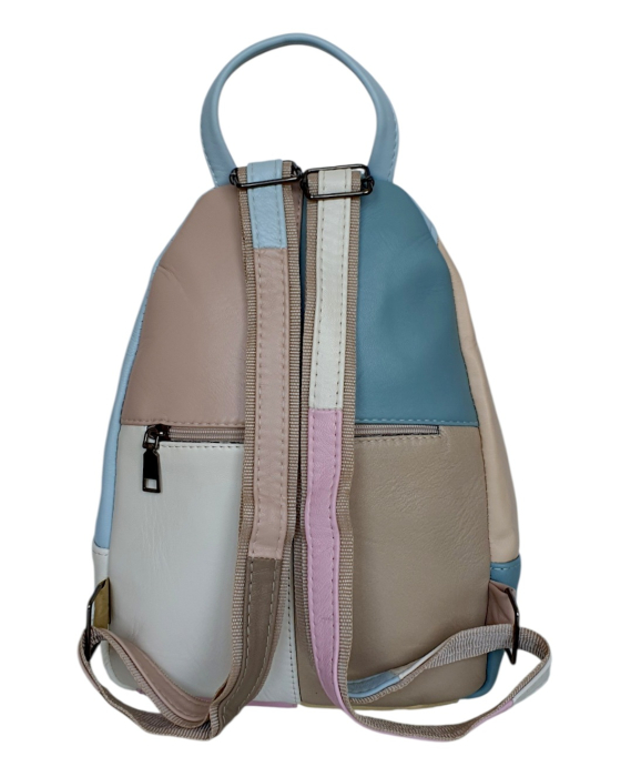 Rucsac Dama Piele Naturala Multicolor Margareta G04803 [4]
