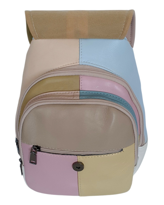 Rucsac Dama Piele Naturala Multicolor Margareta G04803 [5]