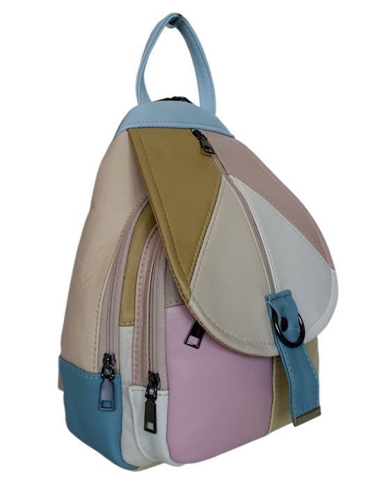 Rucsac Dama Piele Naturala Multicolor Margareta G04803 [3]