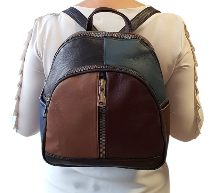 Rucsac Dama Piele Naturala Multicolor Natalia G04594 [7]