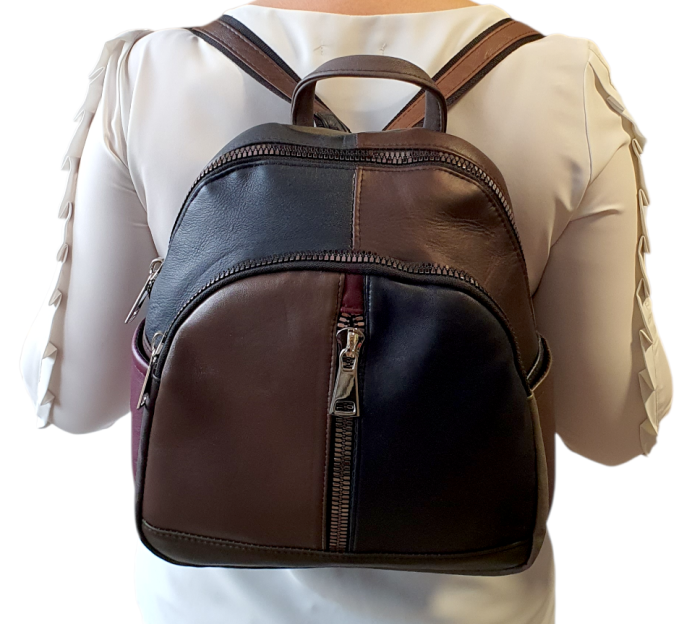 Rucsac Dama Piele Naturala Multicolor Natalia G04595 [7]