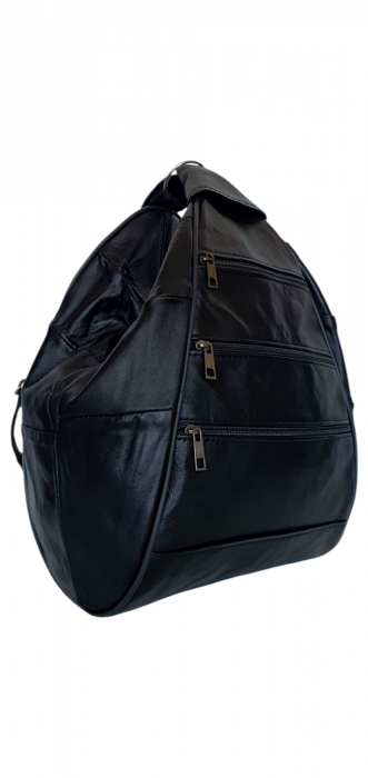 Rucsac Dama Piele Naturala Negru Seana G04350 [2]