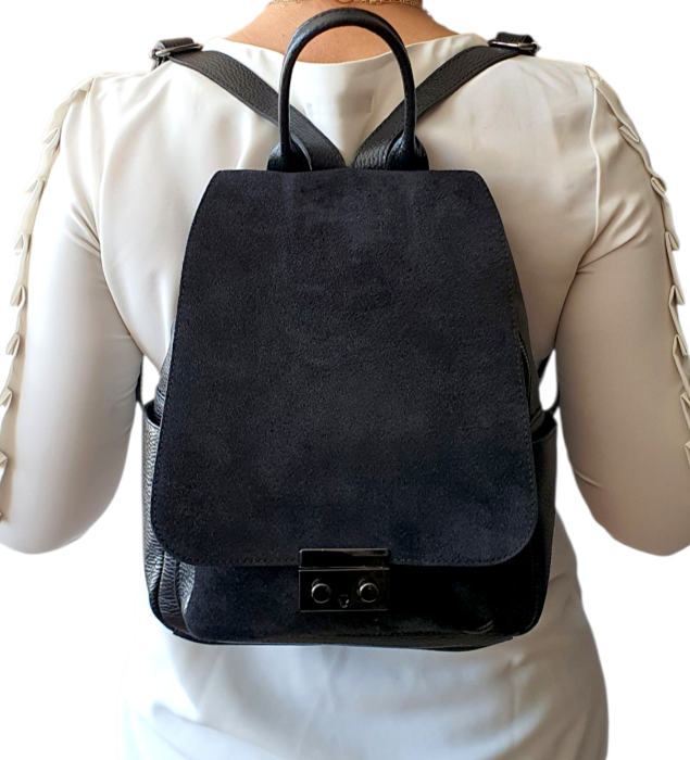 Rucsac Dama Piele Naturala Negru Amanda G04549 [8]