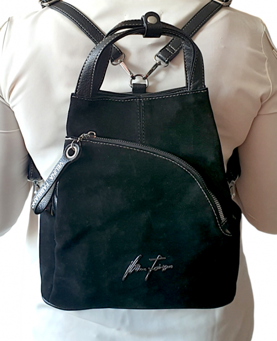Rucsac Dama Piele Naturala Negru Diana G03972 [7]