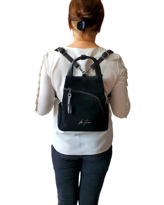 Rucsac Dama Piele Naturala Negru Diana G04805 [7]